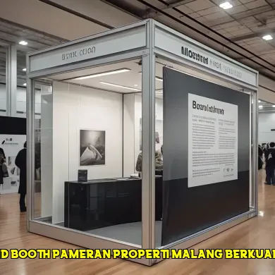 stand booth pameran properti malang berkualitas